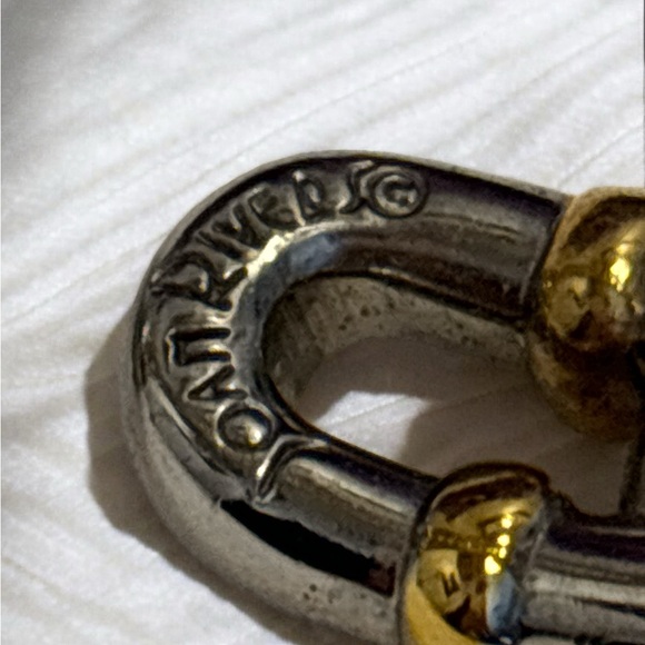 Vintage Joan Rivers Silver & Gold Tone Flexible Open Cuff Bracelet - Picture 3 of 9